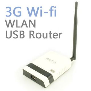 ALFA 3G USB Modem 802.11g/n Wifi WLAN Router AWUS036H