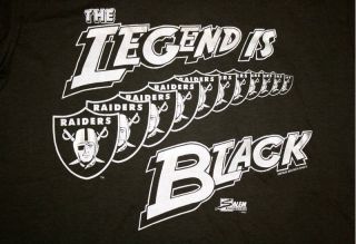 Vintage Los Angeles Raiders Legend is Black T Shirt NFL NWA Bo Jackson