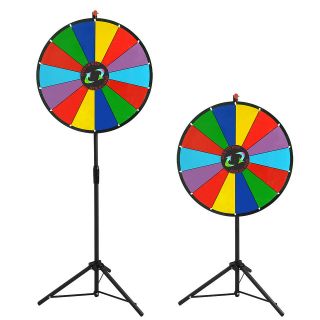 Pro 24 Color Prize Wheel 44   62 Height Floor Stand Tripod Dry 
