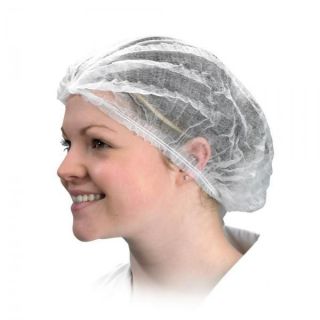 Disposable White Mob Caps Hair Net Spray Tanning Caps x 50 N&B  
