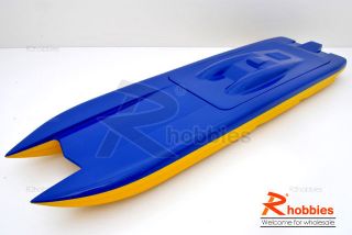 36 RC R/c EP Epoxy Fiberglass Twin Power Catamaran Cat Racing Boat 
