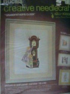 Holly Hobbie Grandfathers Clock Crewel Embroidery Kit