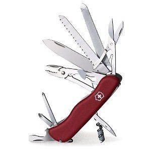 Victorinox 53761 Swiss Army Work Champ Pocket Knife (Red)