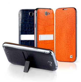 Samsung Galaxy Note 2 Kick Stand Leather Folio Cover Case CR