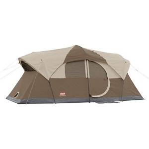 Coleman WeatherMaster 10 Tent w/Hinged Door   17 x 9 2000001598