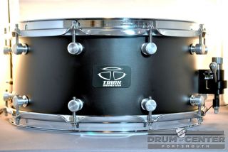 Trick Machined Aluminum Snare Drum 6.5x14   Flat Black   Video   Free 