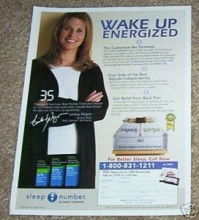 2007 LINDSAY WAGNER Sleep Number Bed mattress 1 PG AD