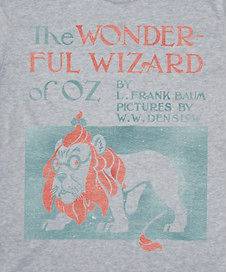 Wizard of Oz Shirt Baum Mens TShirt Lion Beloved Literary Classic 