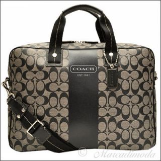 Coach Heritage Stripe COACH briefcase shoulder bag Men # 70592