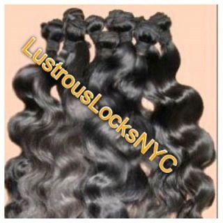 Lustrous Locks Brazilian Body Wave Virgin Hair 4 Bundles 22242628