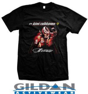Kimi Raikkonen F1 World Championship T Shirt size S 2XL