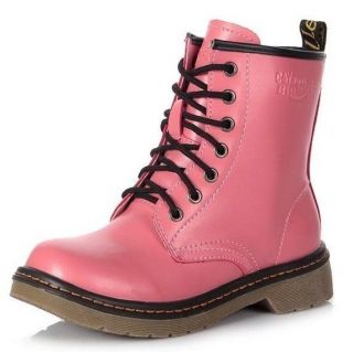 pink combat boots in Boots