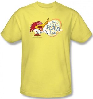   Women Youth Boy Woody Woodpecker Classic Cartoon Laugh T shirt top tee