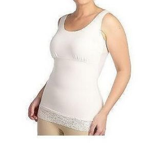 spanx hide sleek smoothin g camisole w ruching lace a93412