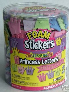 Creative Hands Princess Letters Foam Stickers 6 Ounce