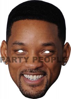 WILL SMITH   FUN CELEBRITY FACE MASK STAR OF MEN IN BLACK, I ROBOT 2 