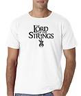 Mens The Lord of the Strings Guitar Music T Shirt Tee Gibson