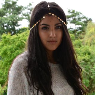   Kim Kardashian Celebrity Fashion Diamond Gold 3 Way Chain Hair Jewelry