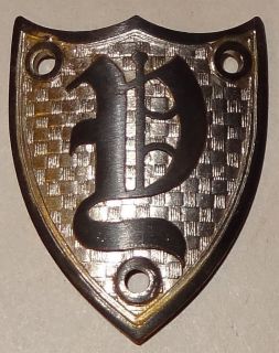 Letter H Vintage Monogram Junior Radiator Cap Badge Emblem Initial 