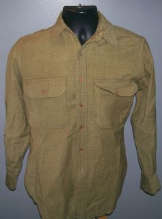 1940s World War Two US Military Wool Shirt~Vintage Military Shirt 