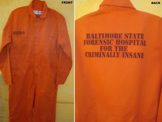   Most Authentic Hannibal Lecter Orange Jumpsuit Halloween Costume
