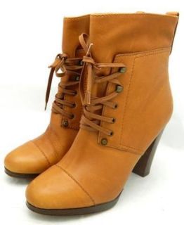 JCREW $298 Owen High Heel Boots 8 warm sienna leather shoes