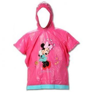 Disney Minnie Mouse Girls One Size Fits All, Pink Rain Poncho (PO1 K)