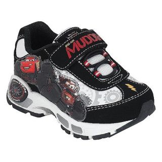   & TOW MATER Disney Boys Black&White Light Up Sneakers Shoes NWT $35