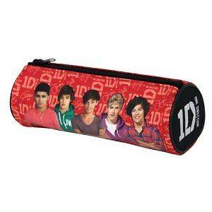 NEW 1D One Direction Barrel Pencil Case school stationary Round Harry 