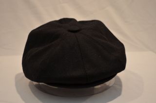 MENS BLACK 1920,S RETRO VICTORIAN EDWARDIAN NEWSBOY BAKERBOY HATS