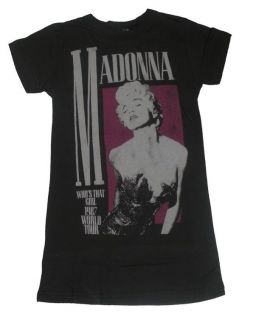   Authentic Junk Food Madonna Whos That Girl 87 Tour Ladies T Shirt