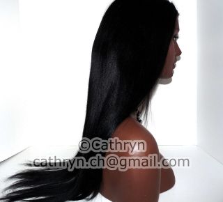 SILK TOP INDIAN HUMAN HAIR FULL LACE WIG SILKY STRAIGHT