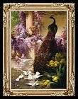 Miniature Swan Picture w Flowers Gifts DOLLHOUSE