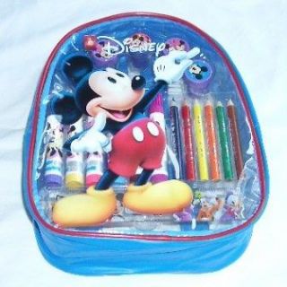   Mickey Mouse Backpack with Stationery Art Set ** NO RESERVE