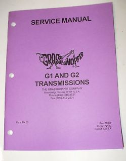 Grasshopper Service Manual G1 and G2 Transmissions