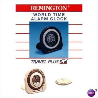 Remington Folding World Time Travel Alarm Clock