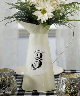 Wedding Reception Decoration French Provincial Flower/Herb Pitcher 