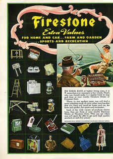 1942 Firestone Tractor & Truck Tire Dealer Store 2pg Ad