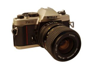 Nikon FM10 35mm SLR Film Camera with 35 70mm lens Kit
