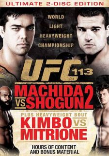 UFC 113 Machida vs. Shogun 2 DVD, 2010, 2 Disc Set