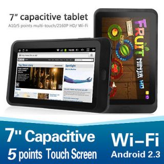 inch 8GB capacitive tablet PC Android wifi touch screen 2160P 1.5Ghz 