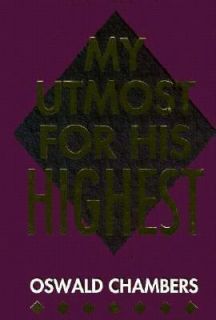 My Utmost for His Highest Hard Bonded Leather by Oswald Chambers 1987 