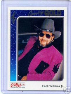 92 CMA Country Gold Hank Williams Jr Card RARE