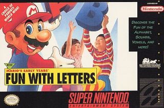 Marios Early Years Fun With Letters Super Nintendo, 1993