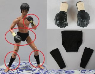 Enterbay Bruce Lee 1/6 Enter the Dragon Boxing Gloves Gear Figure DX04 