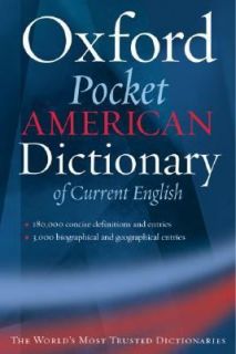 Oxford Pocket American Dictionary of Current English by Frank R. Abate 