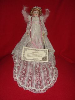 1986 Brinns Collectible Edition Porcelain Angel Doll Christmas Tree 