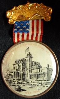 Civil War Veteran Badge   Soldiers Home Missouri 1896   No Reserve