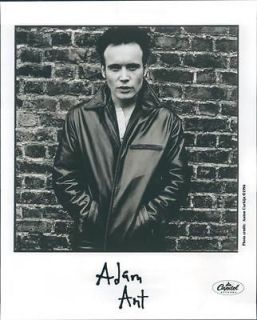 1995 Adam Ant Leather Jacket Musician Singer Portrait Bricks Press 