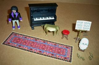 Playmobil Victorian Piano Player Set Complete with All Accessories 